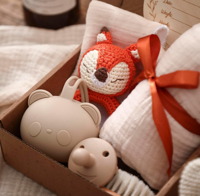 Welcome Little One Gift Set – Premium Baby Essentials with Toy & Swaddle